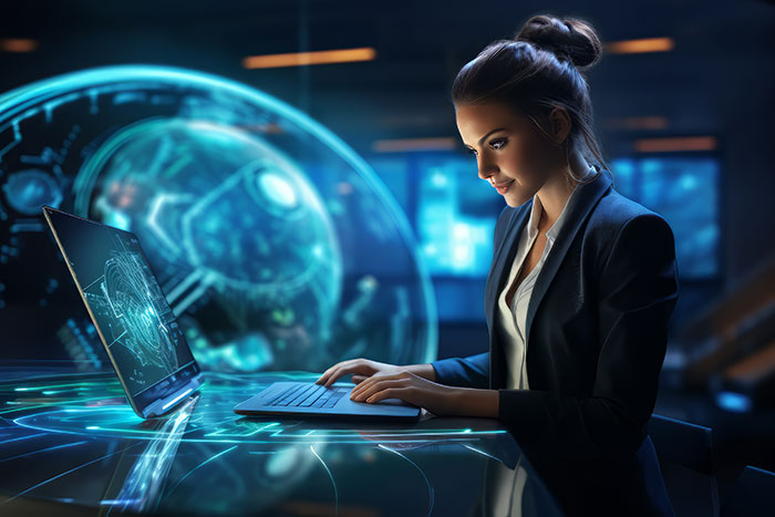 Creative digital agency workspace